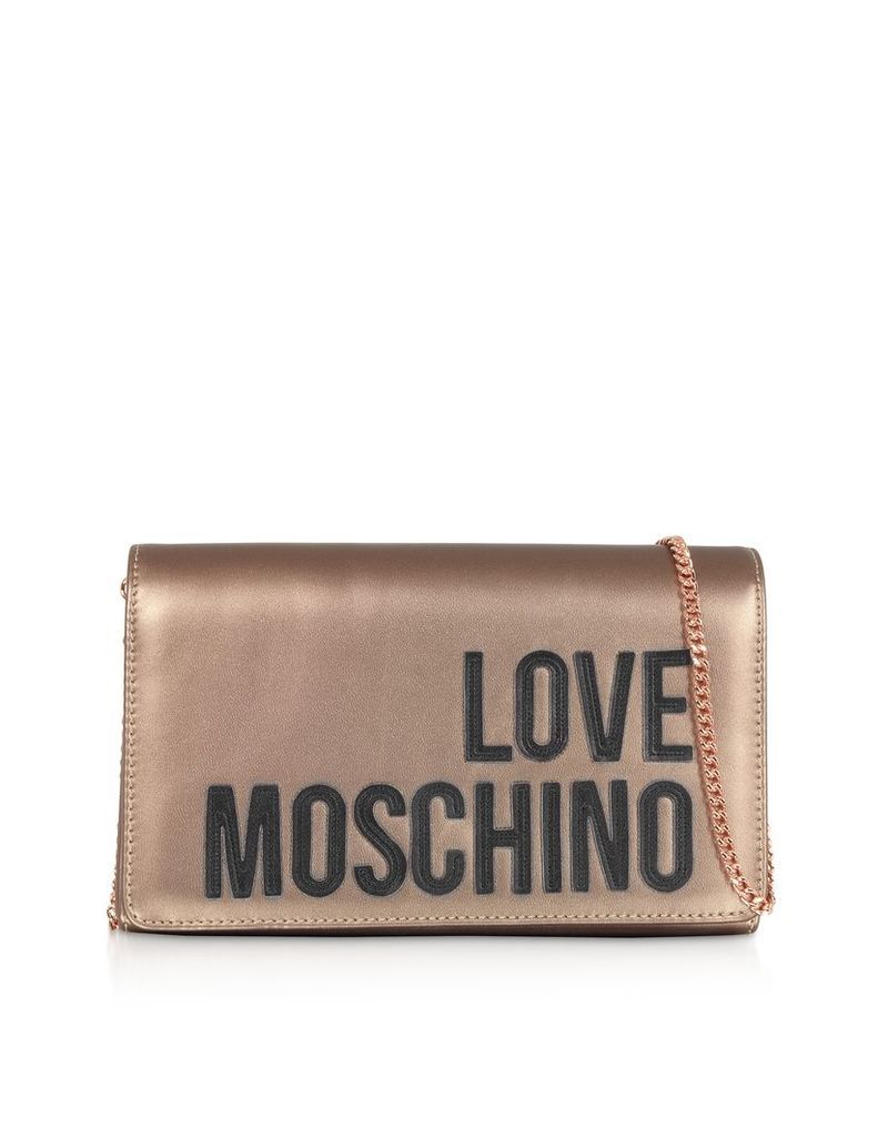 Love Moschino Designer Handbags, Love Moschino Signature Laminated Clutch