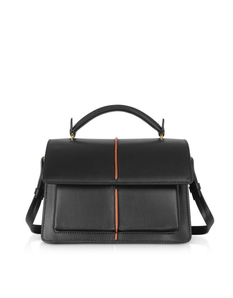 Marni Designer Handbags, Smooth Leather Top Handle Attaché Bag
