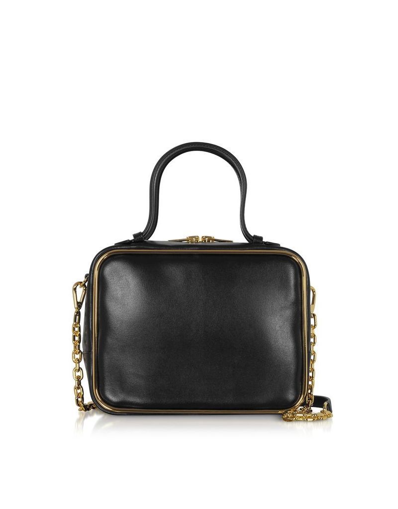 Alexander Wang Designer Handbags, Black Leather Halo Large Satchel