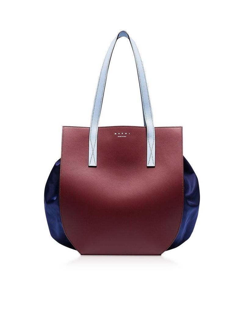 Marni Designer Handbags, Color Block Leather Tote Bag