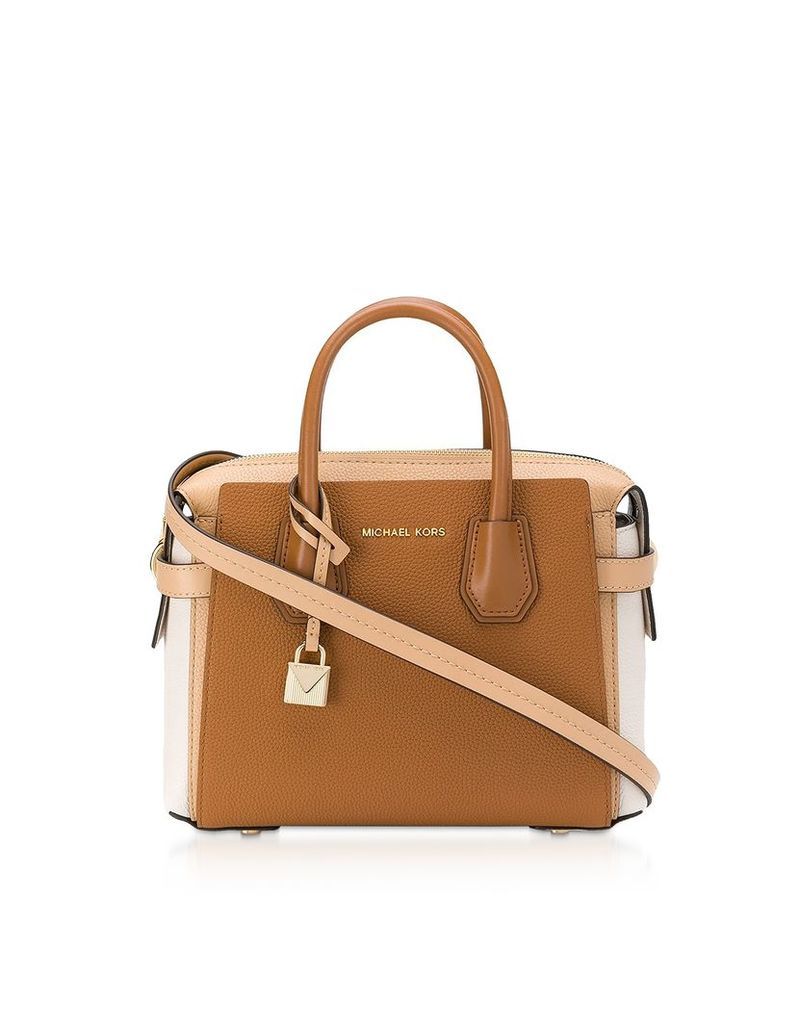 Michael Kors Designer Handbags, Three-Tone Mercer Belted Small Satchel Bag
