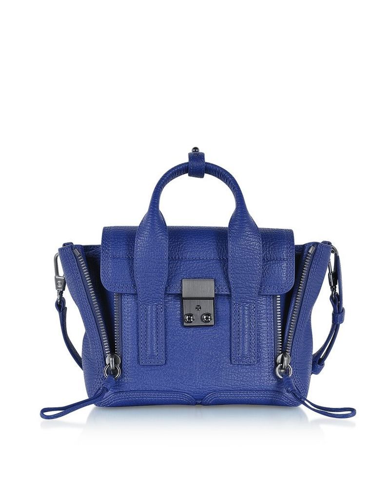 3.1 Phillip Lim Designer Handbags, Cobalt Pashli Mini Satchel