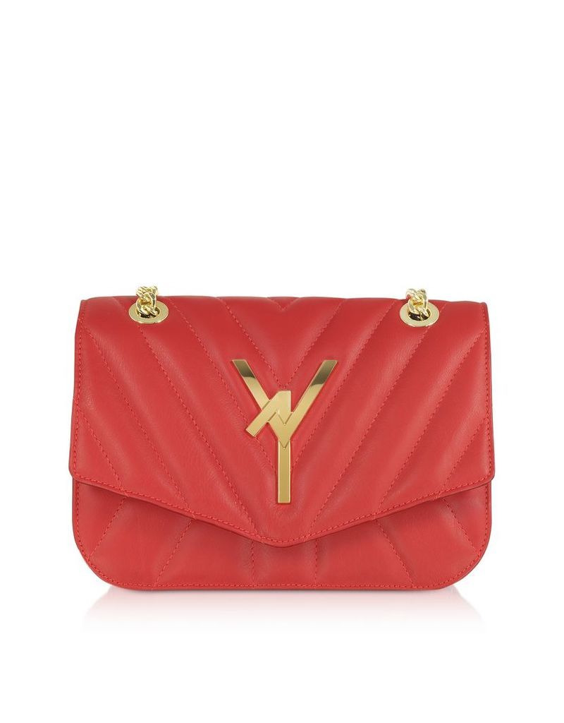 Designer Handbags, Arcadia Quilted Leather Shoulder Bag