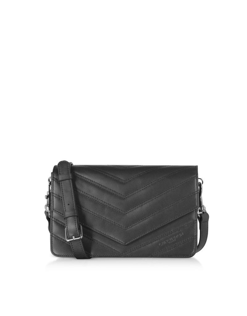 Designer Handbags, Parisienne Matelasse Leather Shoulder Bag