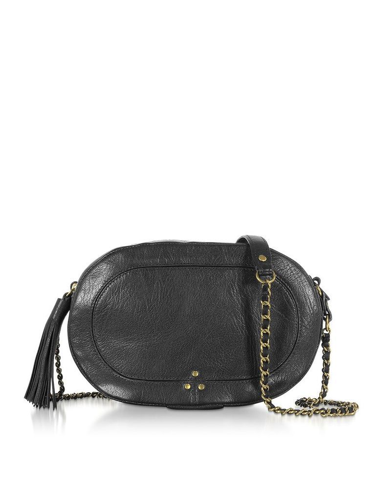 Jerome Dreyfuss Designer Handbags, Marc Black Leather Shoulder Bag