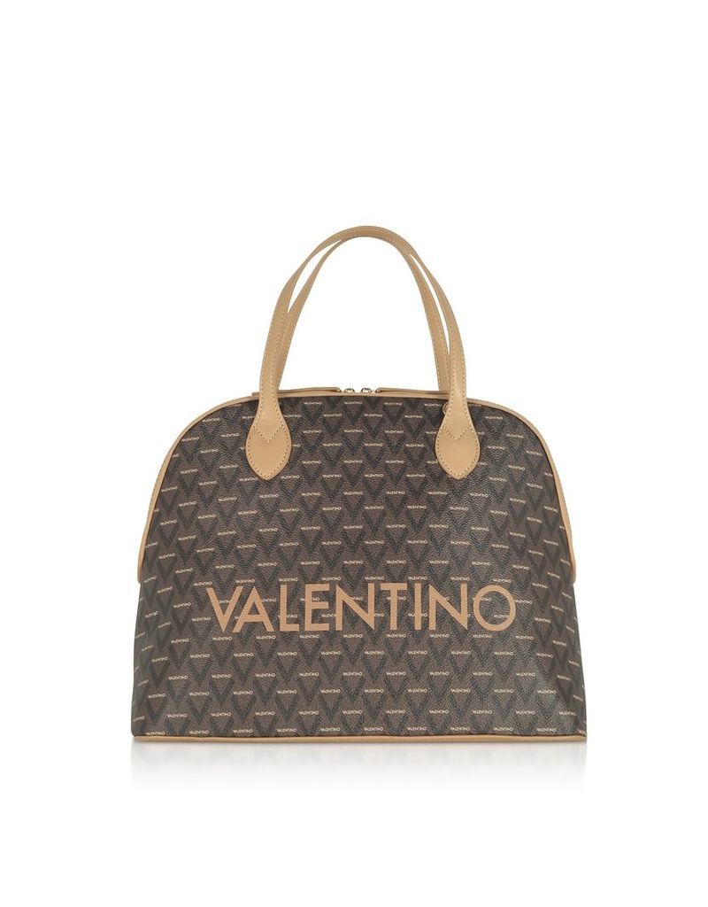 Valentino by Mario Valentino Designer Handbags, Liuto Signature Eco Leather Bowler Bag