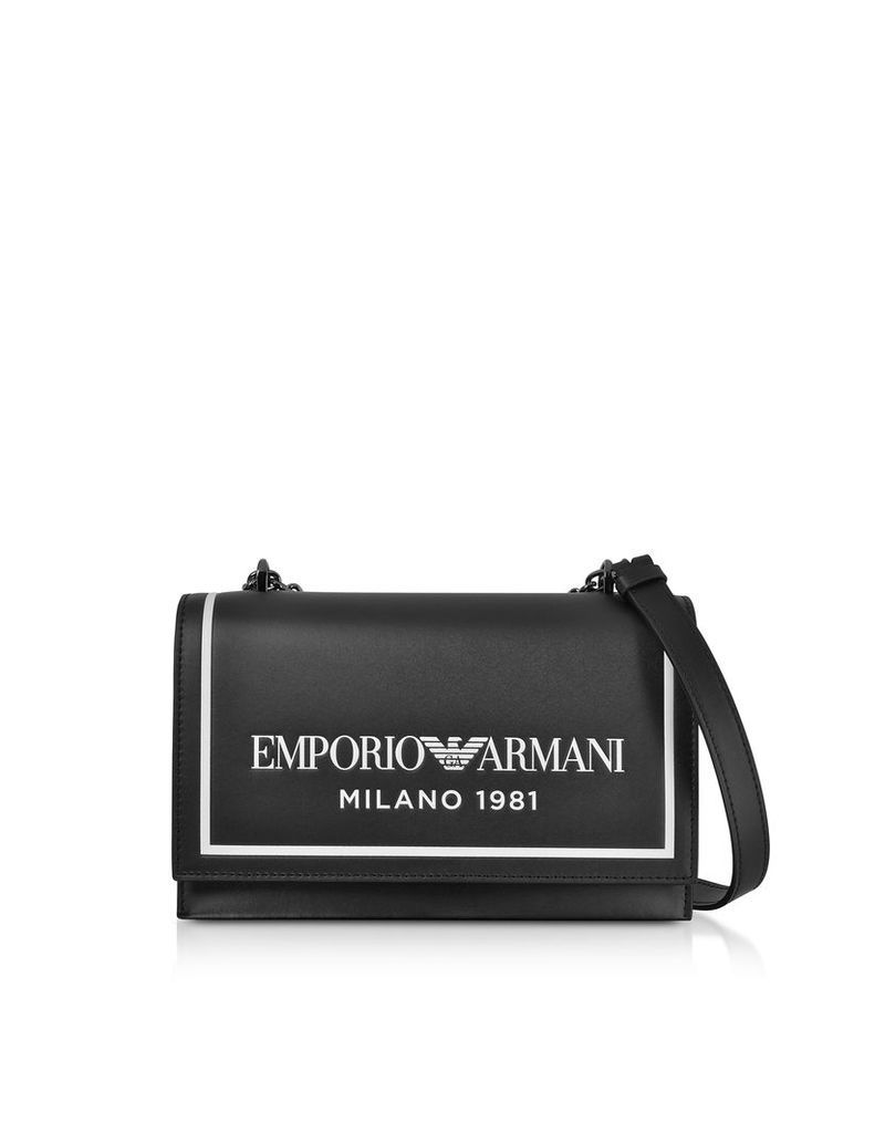 Emporio Armani Designer Handbags, Two-tone Shoulder Bag