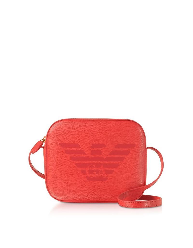Emporio Armani Designer Handbags, Eagle Embossed Shoulder Bag