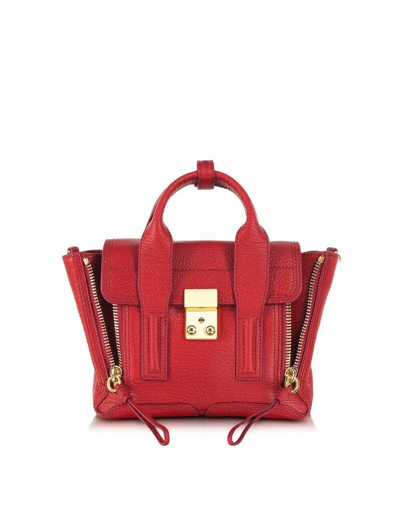 3.1 Phillip Lim Designer Handbags, Red Pashli Mini Satchel