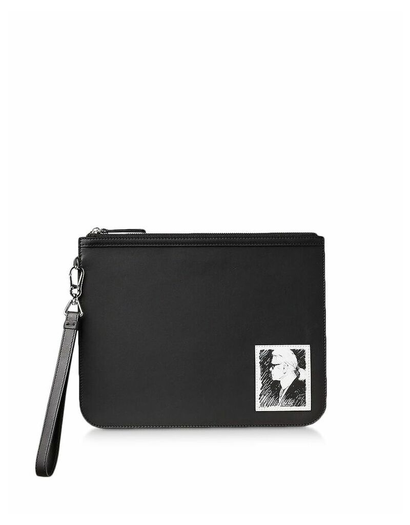 Designer Handbags, Karl Legend Elegance Clutch