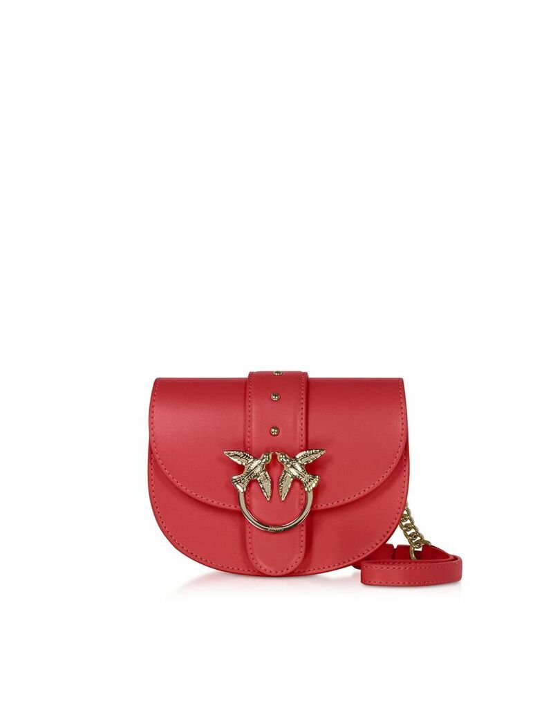 Pinko Designer Handbags, Red Go Round Baby Simply Shoulder/Belt Bag