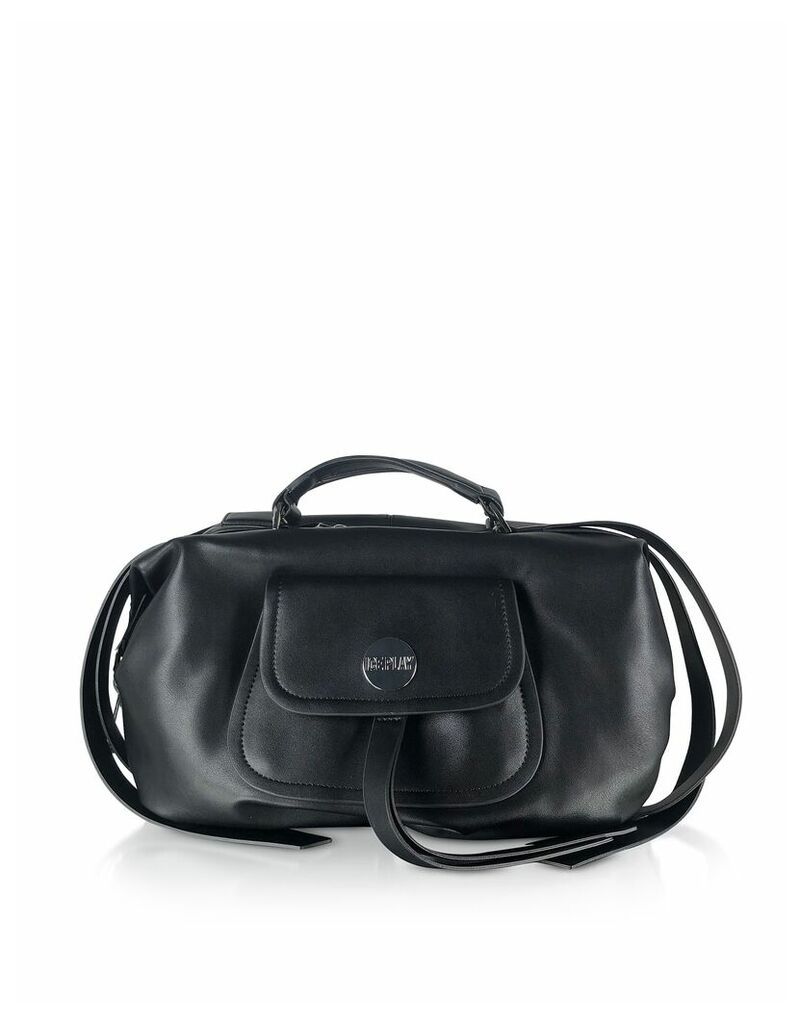 Designer Handbags, Black Front Zip Tote