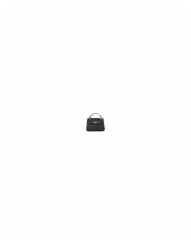 Designer Handbags, Madeleine Black Leather Top Handle Satchel Bag