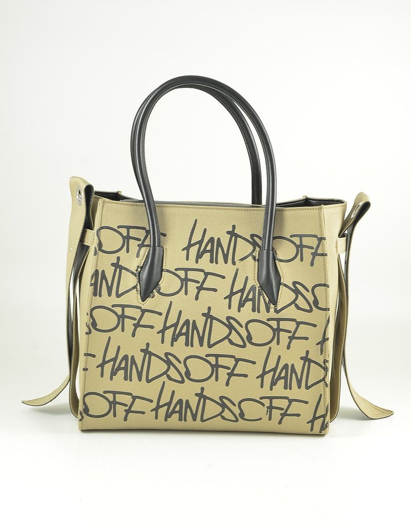 Designer Handbags, Beige Signature Tote Bag
