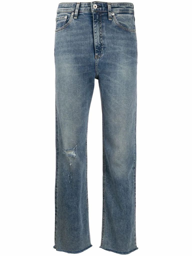 mid rise straight jeans