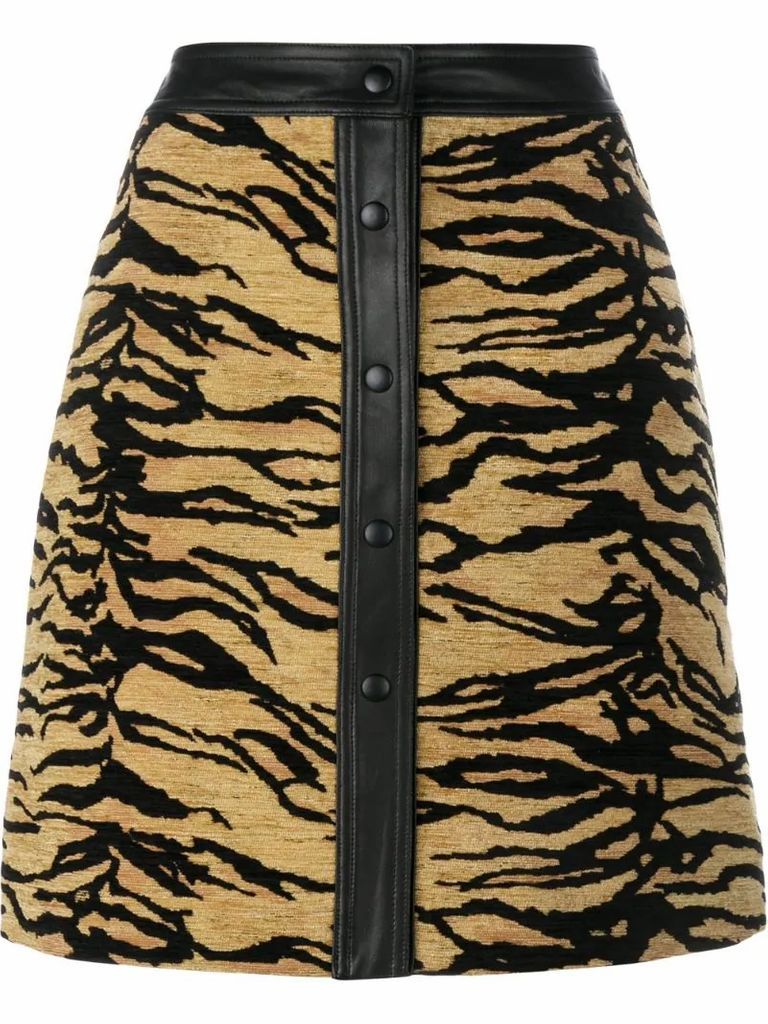 tiger print skirt