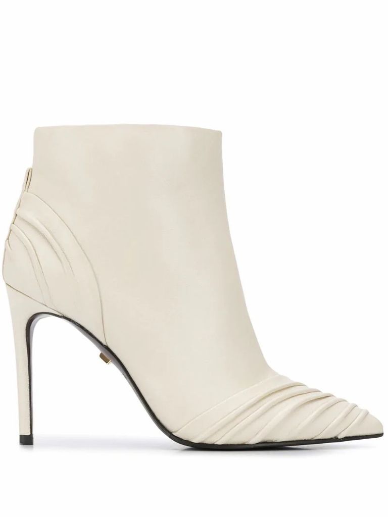 ruched ankle boots