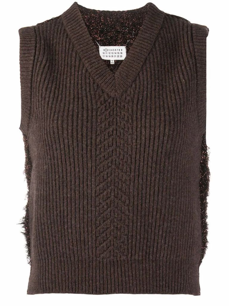 wool mix sweater vest