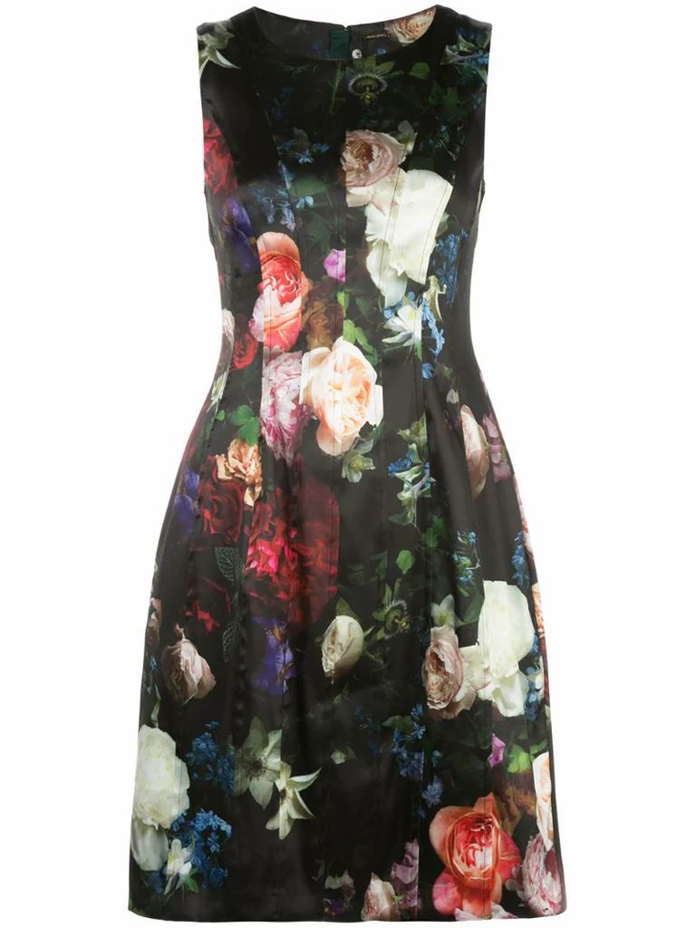 floral print flared dress