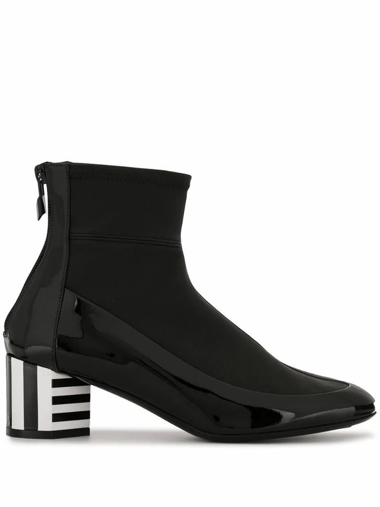 Illusion ankle boots