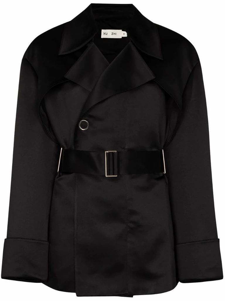 belted trench jacket