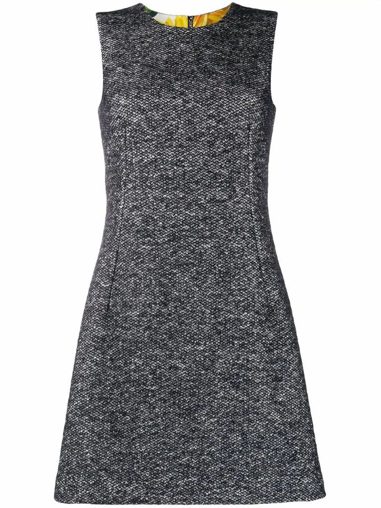 sleeveless knitted dress