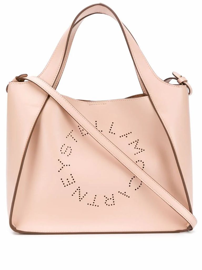 Stella Logo perforated-detail tote bag