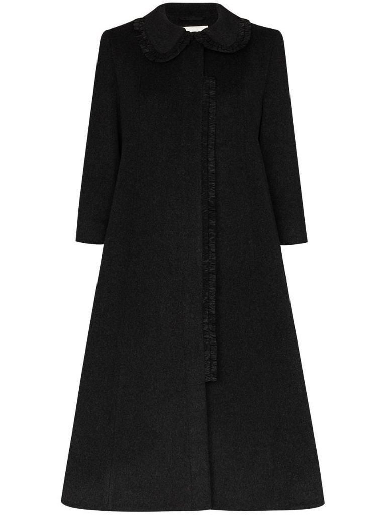 A-line wool coat