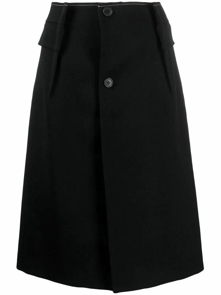 A-line patch pocket skirt