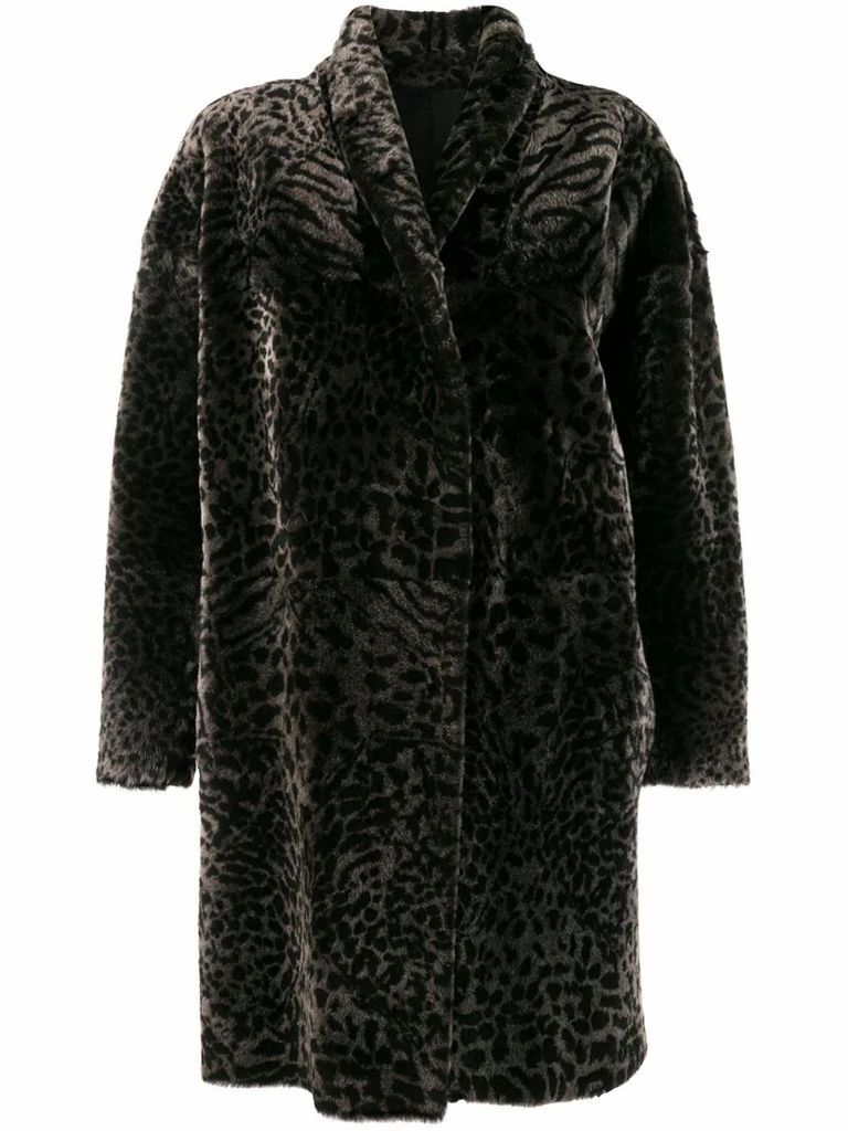 animal print coat