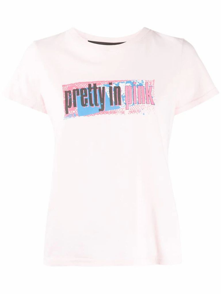x The Pretty In Pink logo T-shirt