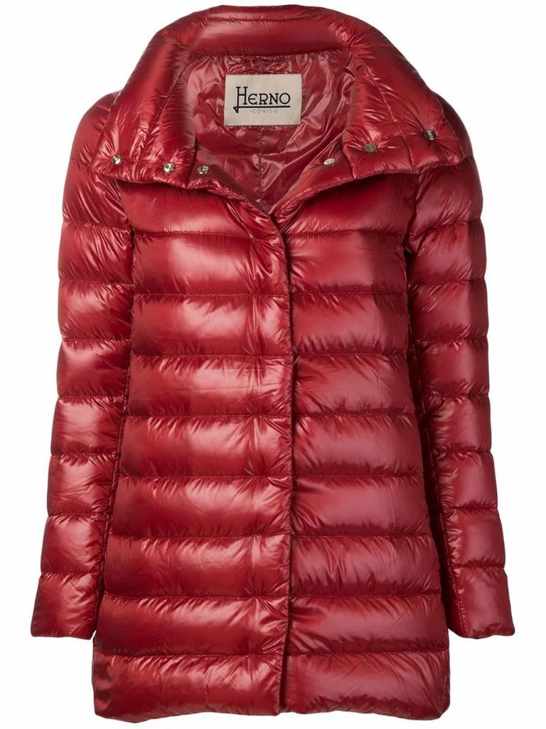 straight-fit padded coat