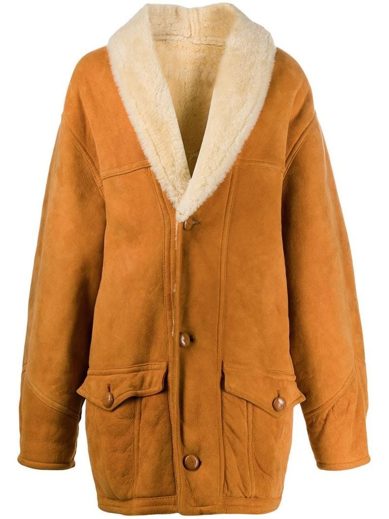 1980's shearling coat