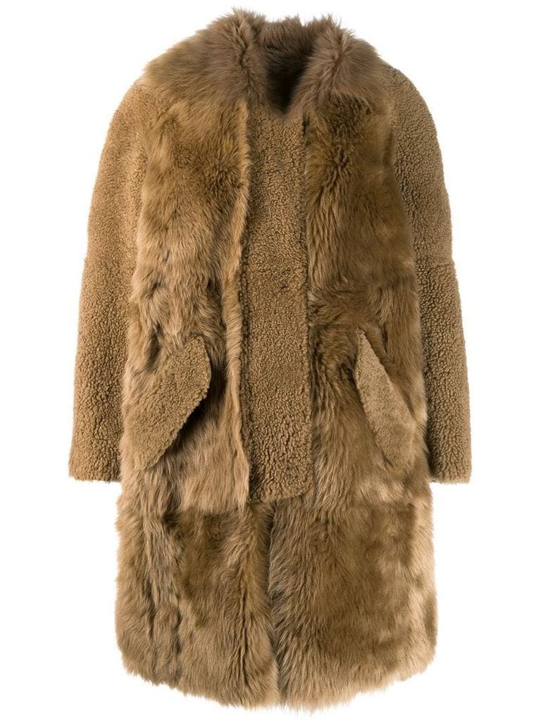 oversized fur coat