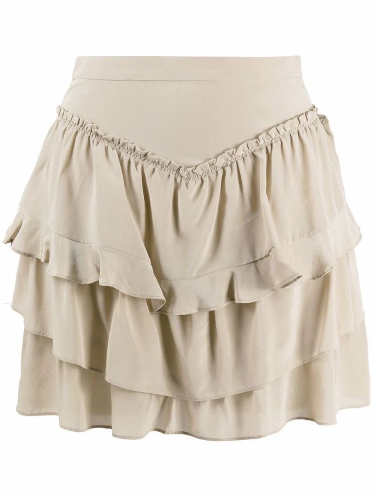 Sulk tiered ruffle skirt