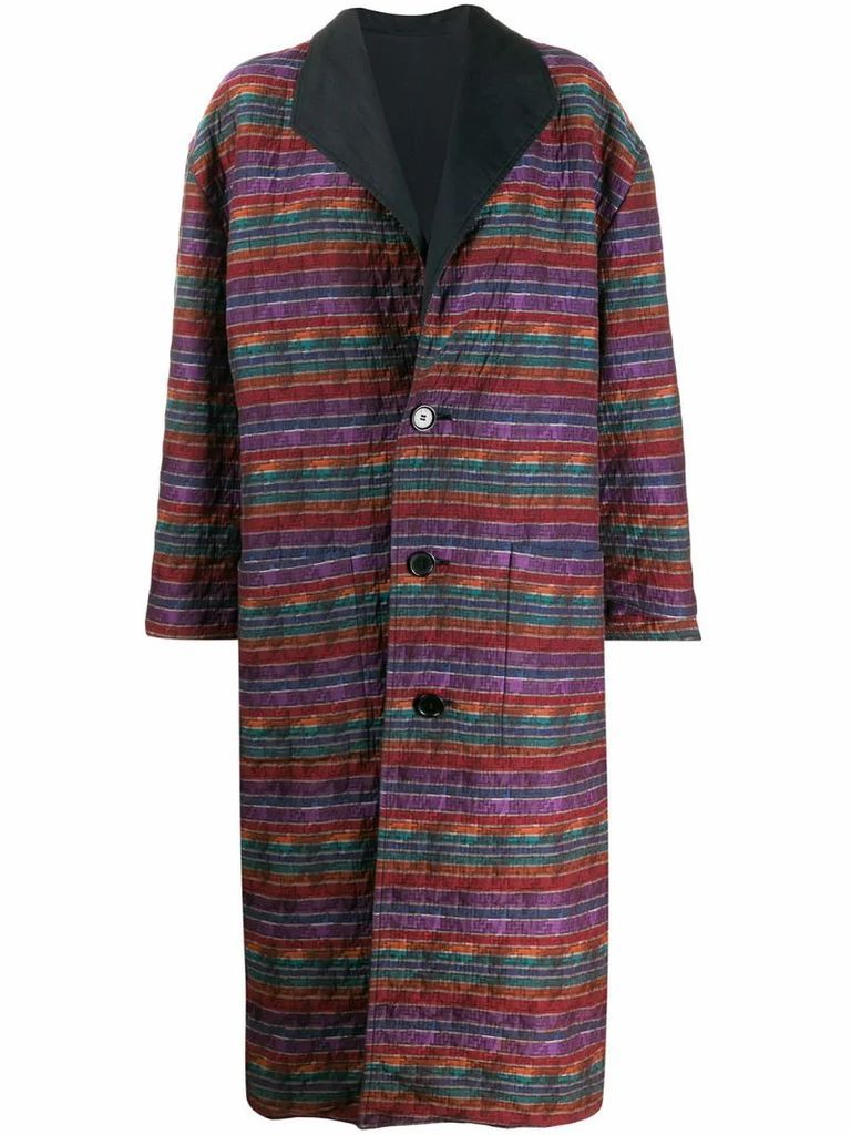 1980s reversible oversized coat