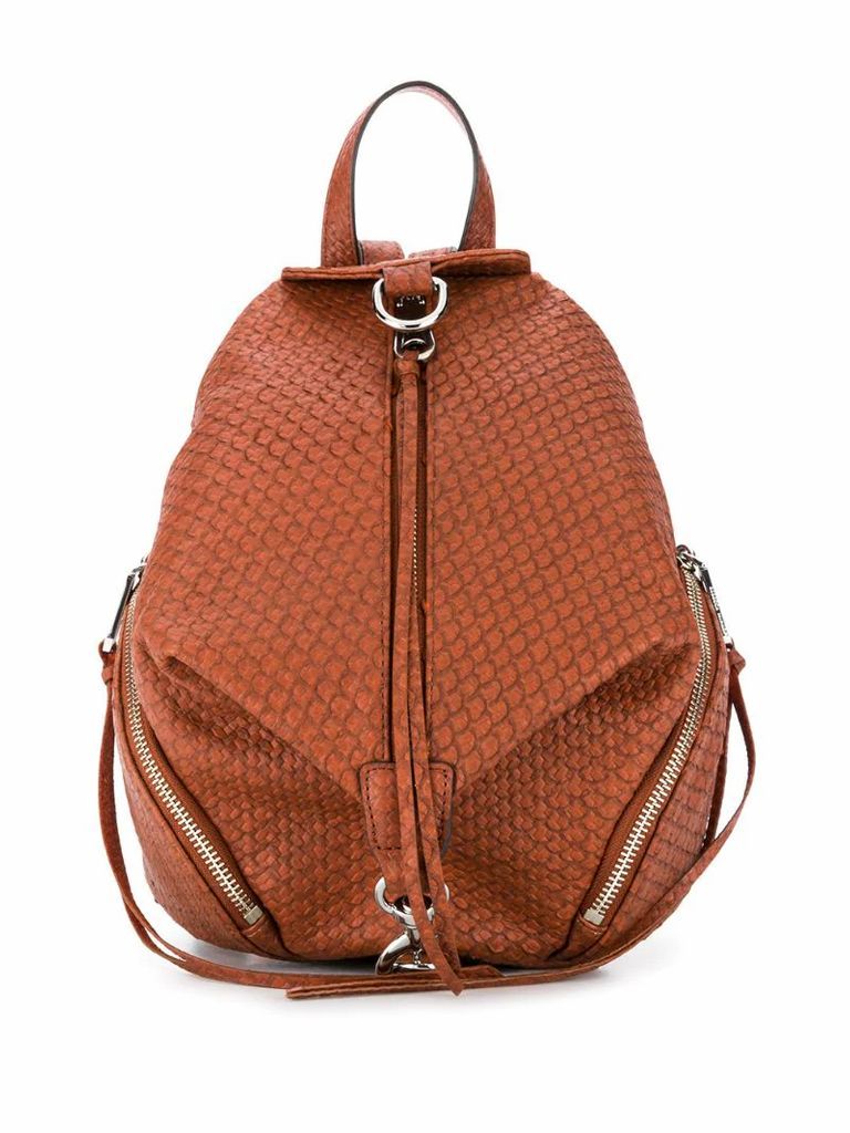 Julian textured leather backpack