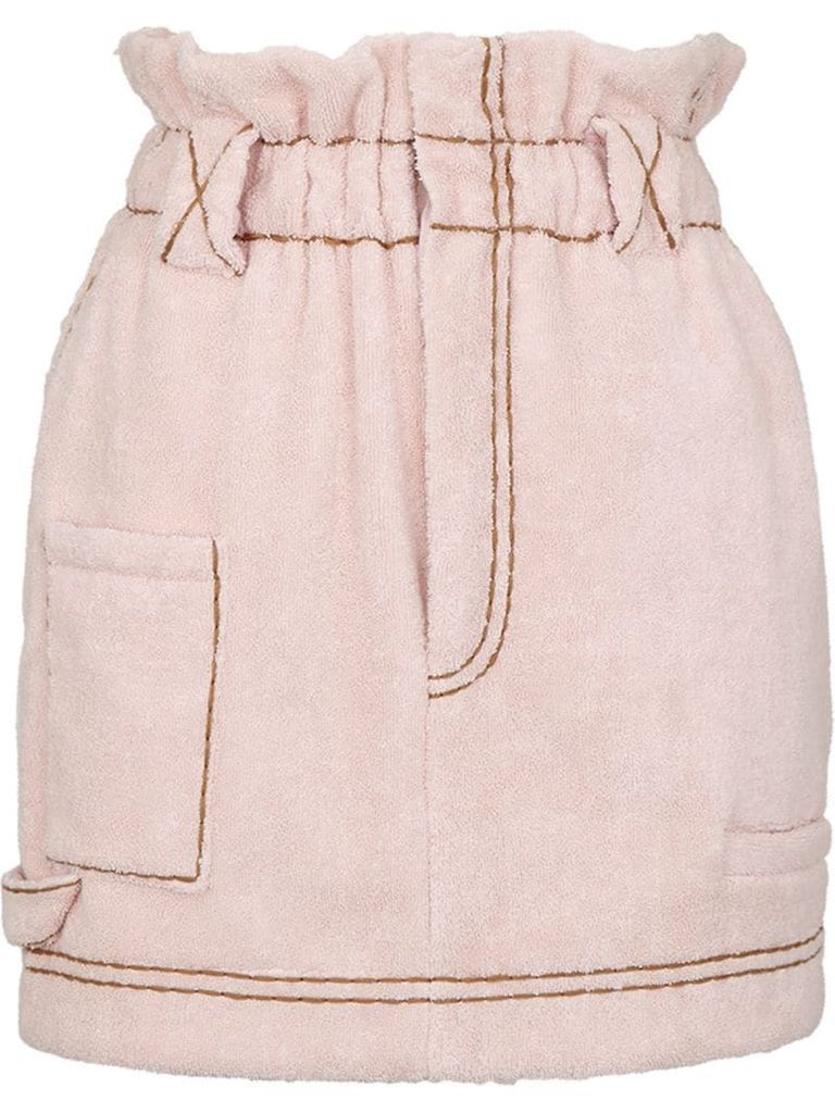 paperbag denim skirt