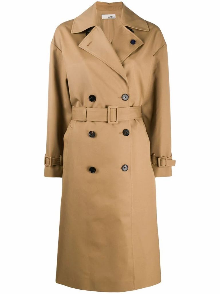 Marivda belted trench coat