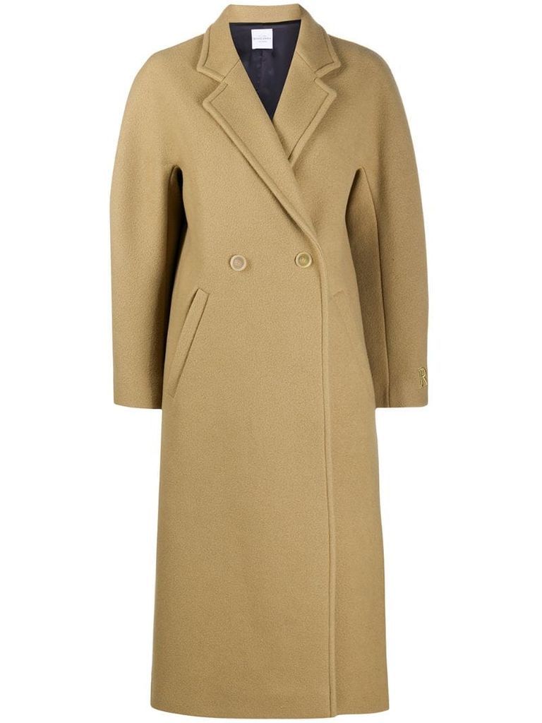 double-breasted oversize coat