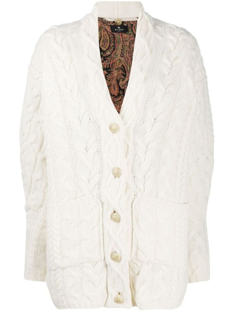 layered cardigan coat