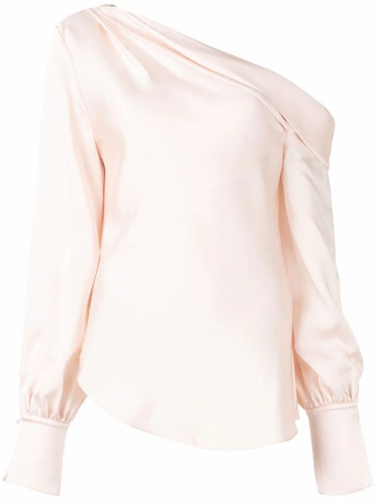 one-shoulder blouse