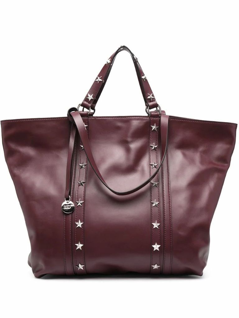 star-stud embellishment tote bag