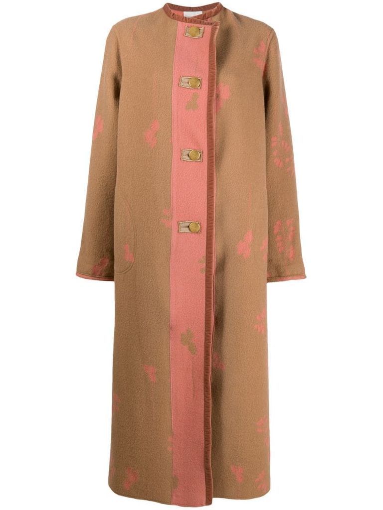 Florabunda jacquard coat