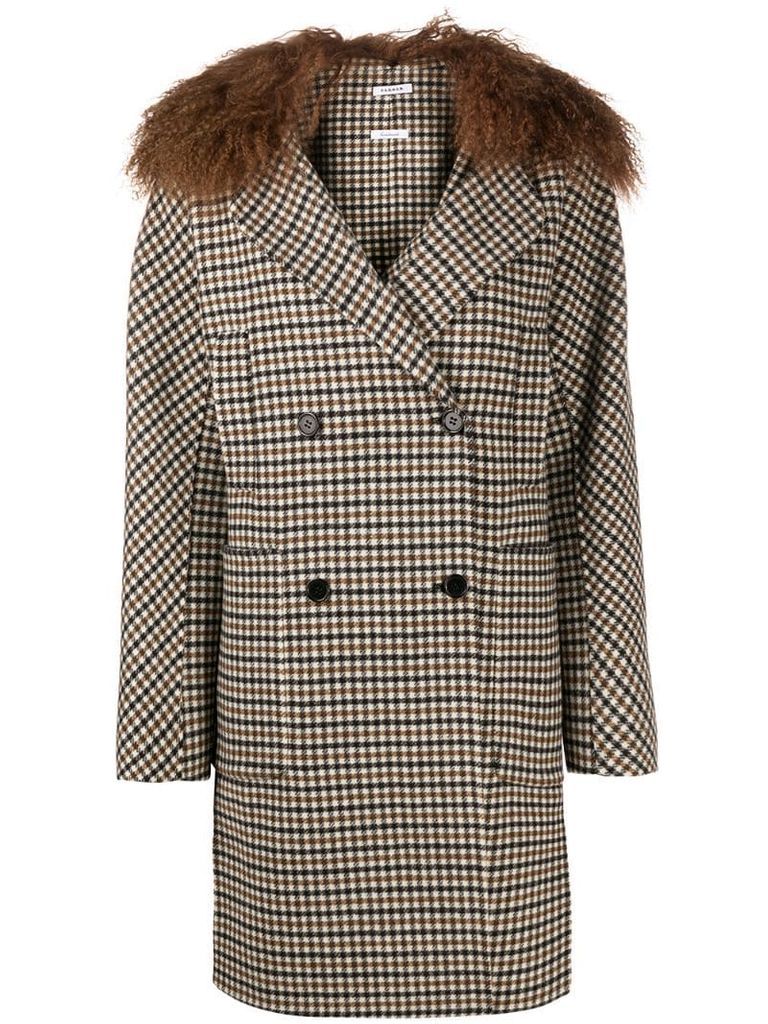Liar houndstooth check coat