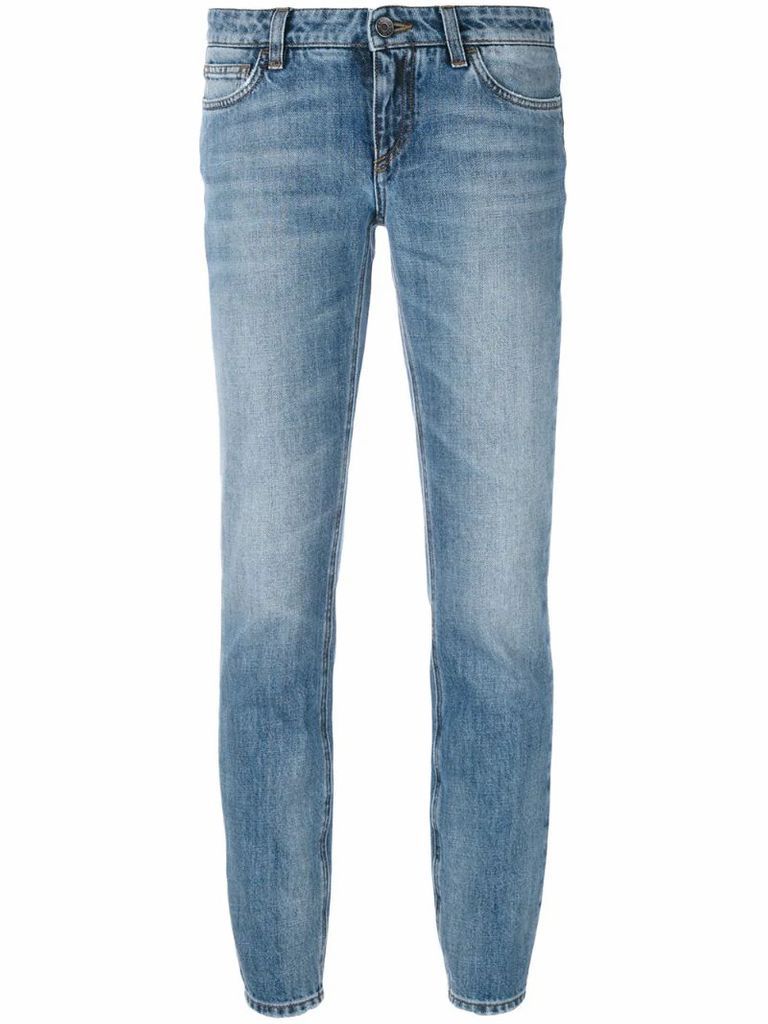 slim-fit cropped jeans