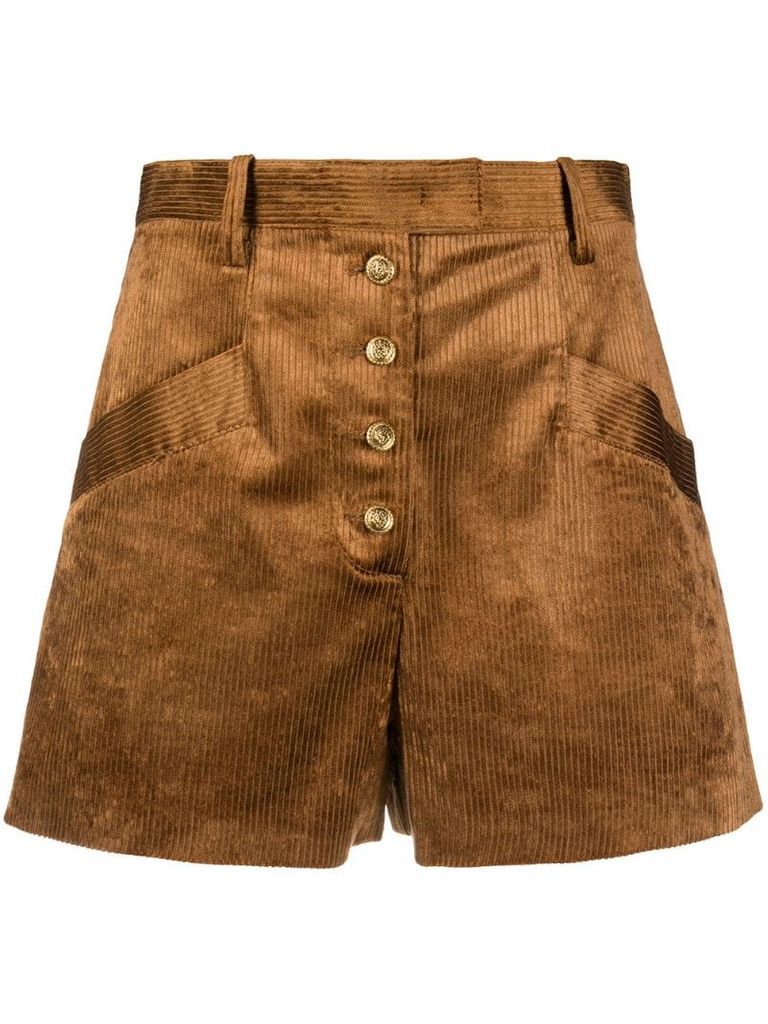 corduroy tailored shorts