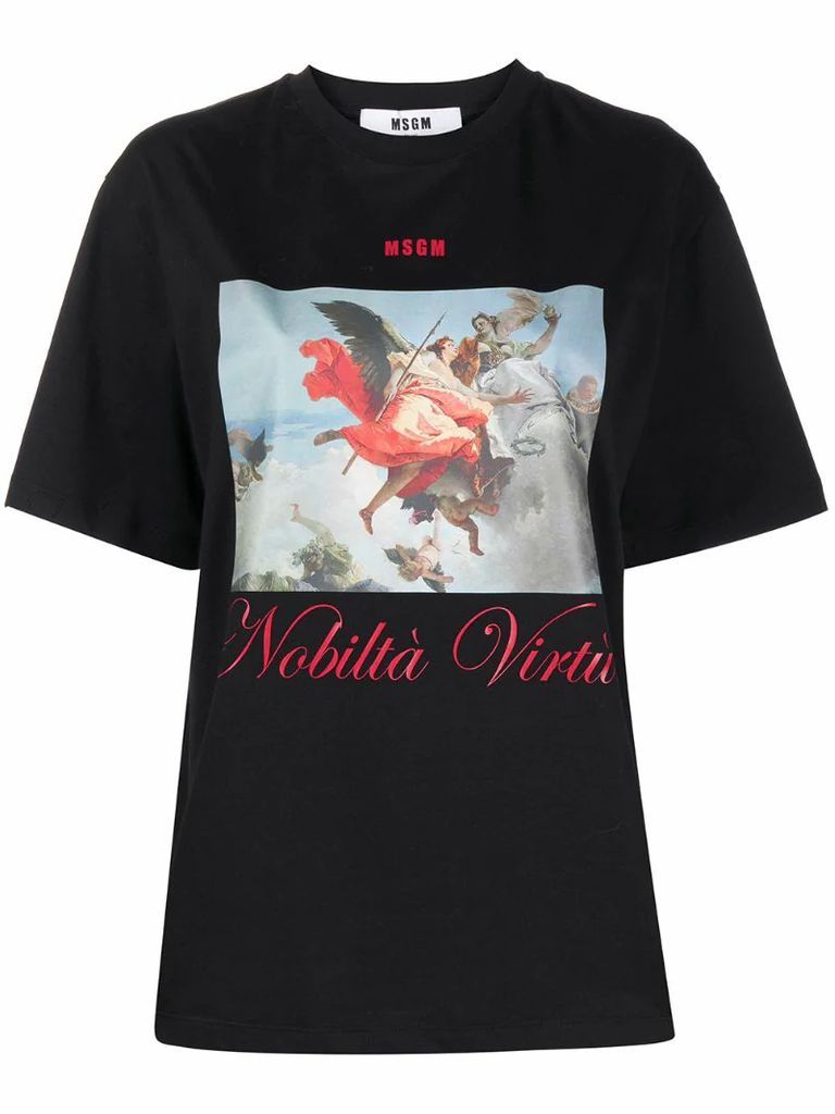 Nobiltà Virtù print T-shirt