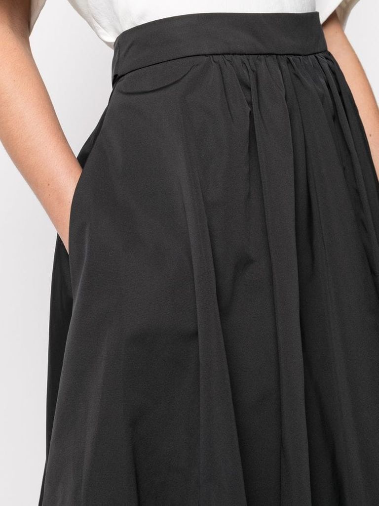 bell-shape mid-length skirt