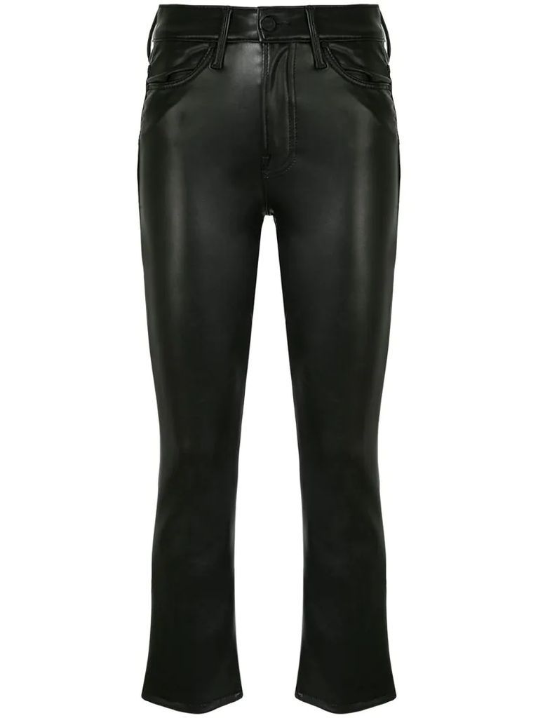 The Insider Ankle faux-leather trousers